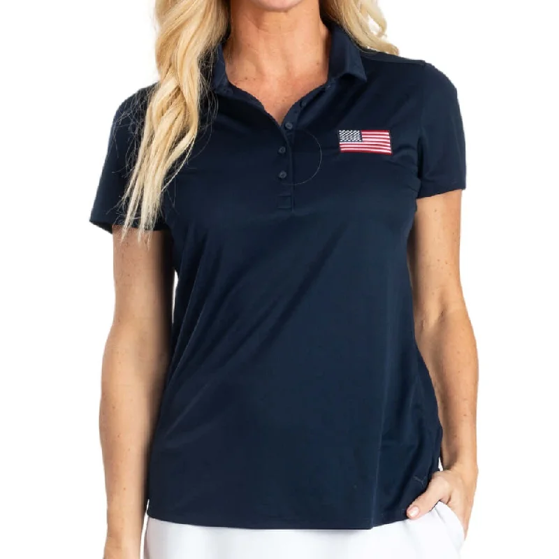 Women's Puma Golf Performance American Flag Polo