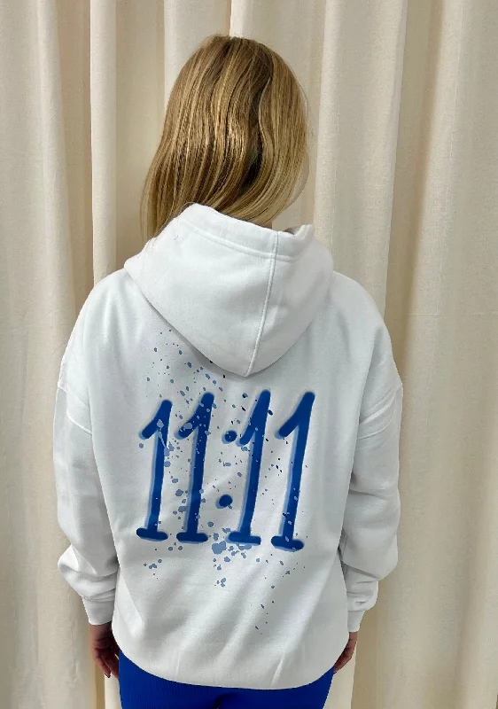 11:11 Graffiti Hoodie White