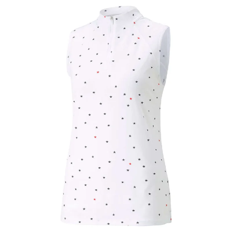 Women's Puma Golf Volition Stars Sleeveless Polo