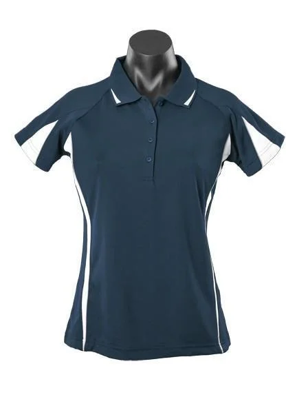 Eureka Ladies Polo - Navy/White