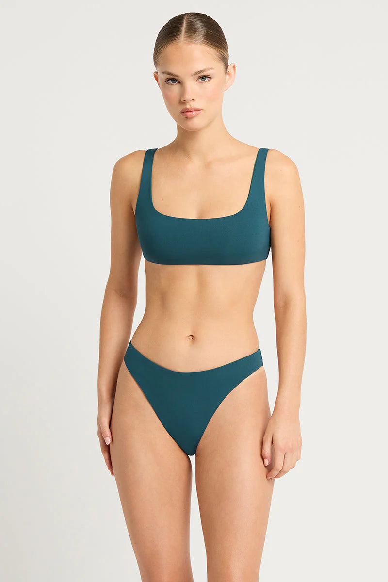 Quinn Crop Petrol Blue Forest