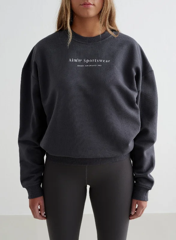 Shadow Grey Serif Sweatshirt