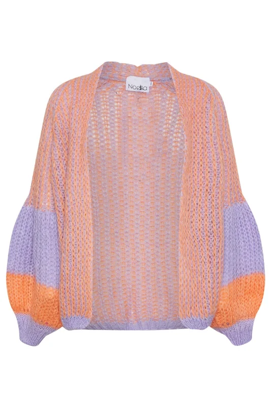 Noella - Liana Knit Cardigan - Lilac/Apricot Mix