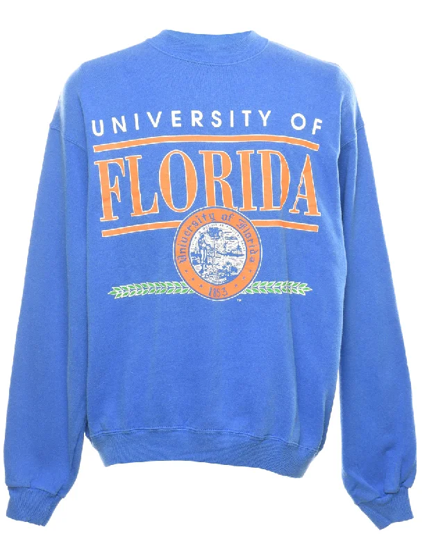 Blue University Of Florida Printed Sweatshirt - XXL