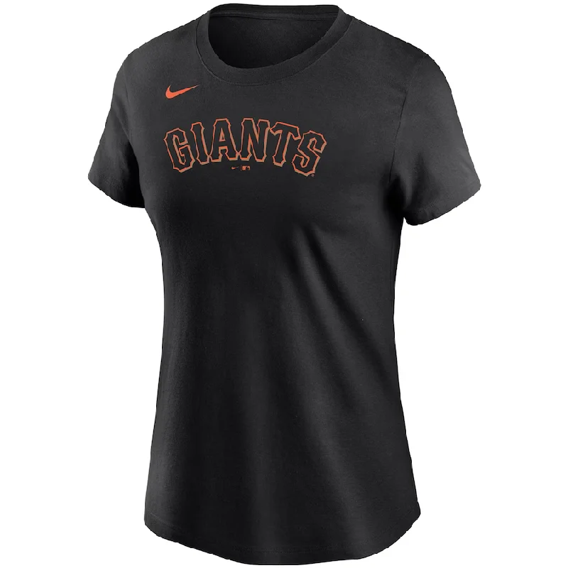 San Francisco Giants Nike Women's Wordmark T-Shirt - Black