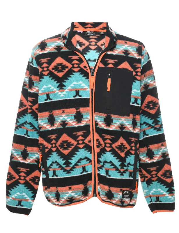 Aztec Print Fleece - L