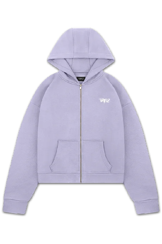 BASIC ZIP HOODIE PURPLE