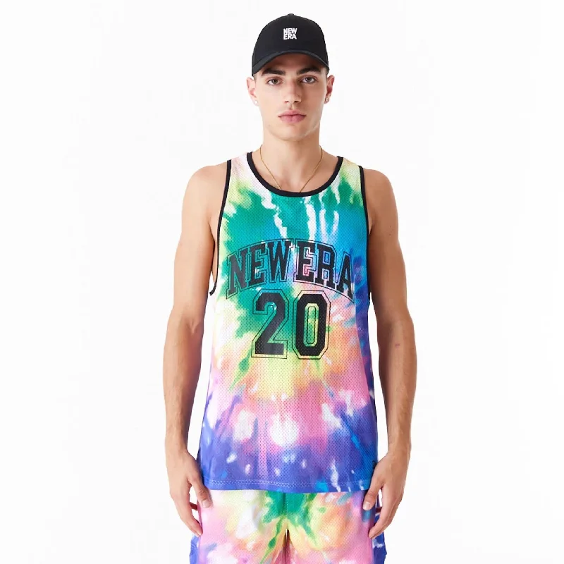 New Era Tie Dye Multi-Coloured Tank Top