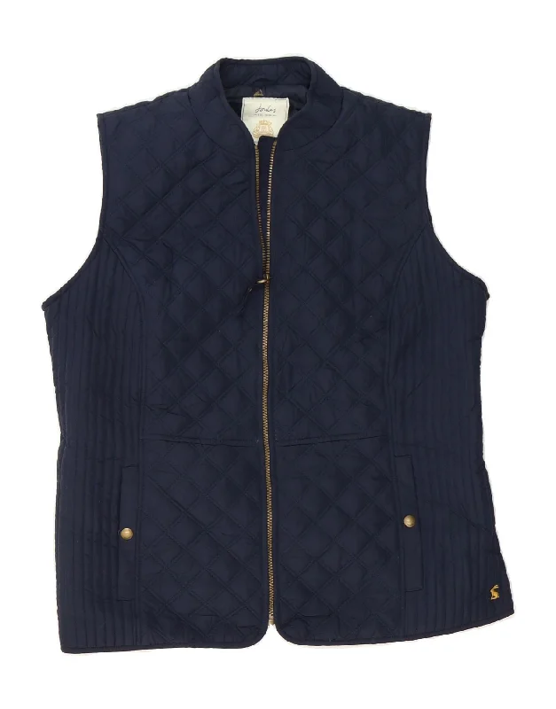 JOULES Womens Quilted Gilet UK 20 2XL Navy Blue Polyester