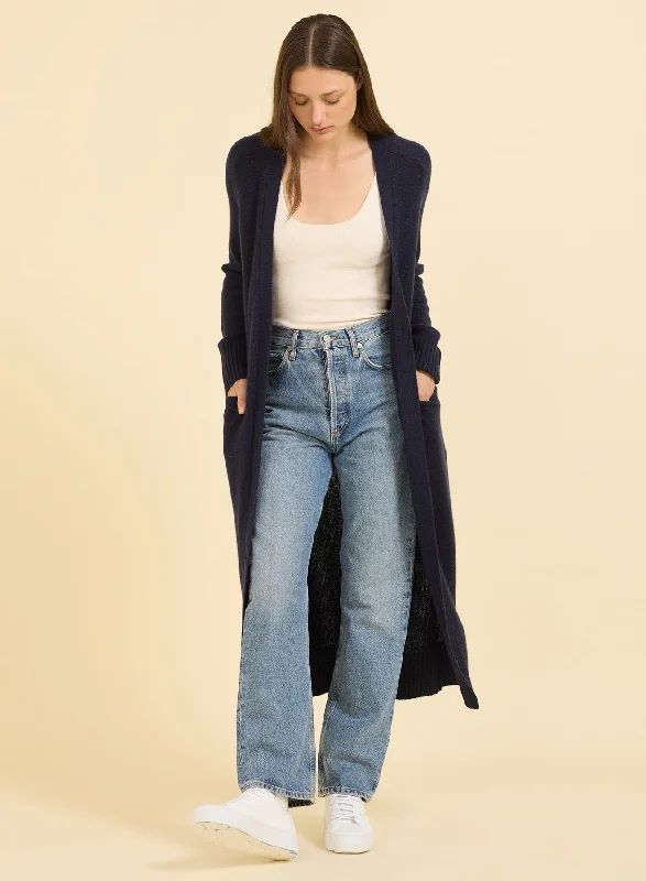 Morgan Cashmere Duster - Navy