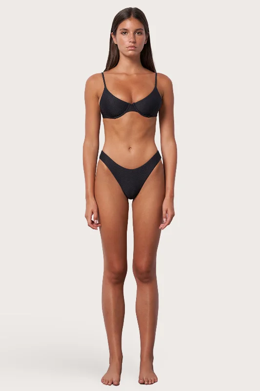 Underwire Bikini Top - Moonless Night Wave