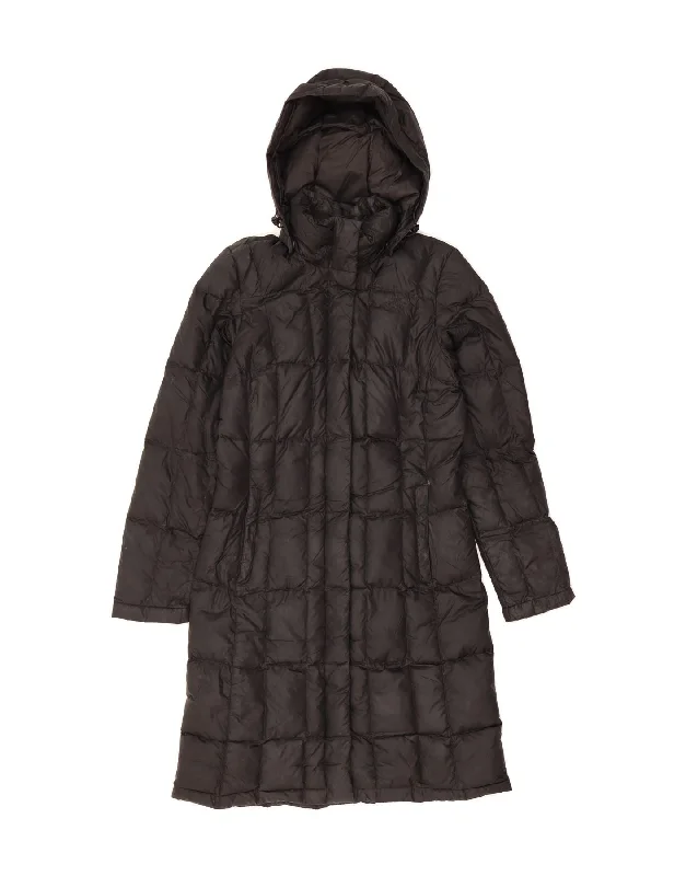 THE NORTH FACE Womens Hooded Padded Coat UK 6 XS Black Nylon