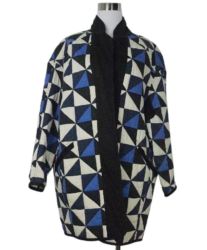 Isabel Marant Blue & White Cotton Jacket sz 8