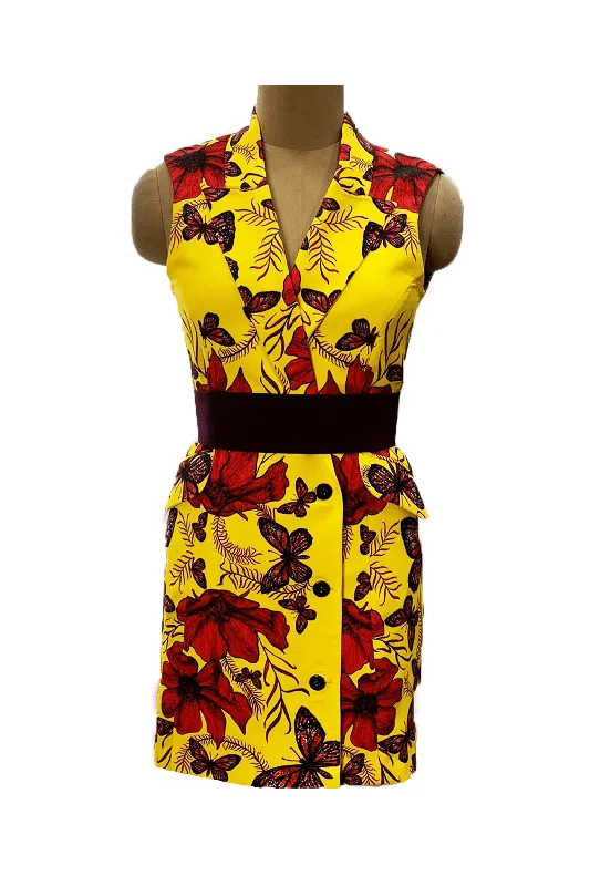 Yellow Crimson Titlie Blazer Dress