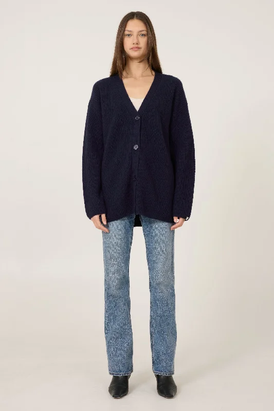 Pacific Cashmere Cardigan - Navy