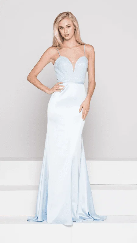 Colors Dress Plunging Sweetheart Satin Gown G780