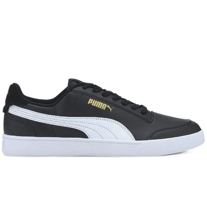 PUMA Shuffle Sneakers-Black/White/Gold