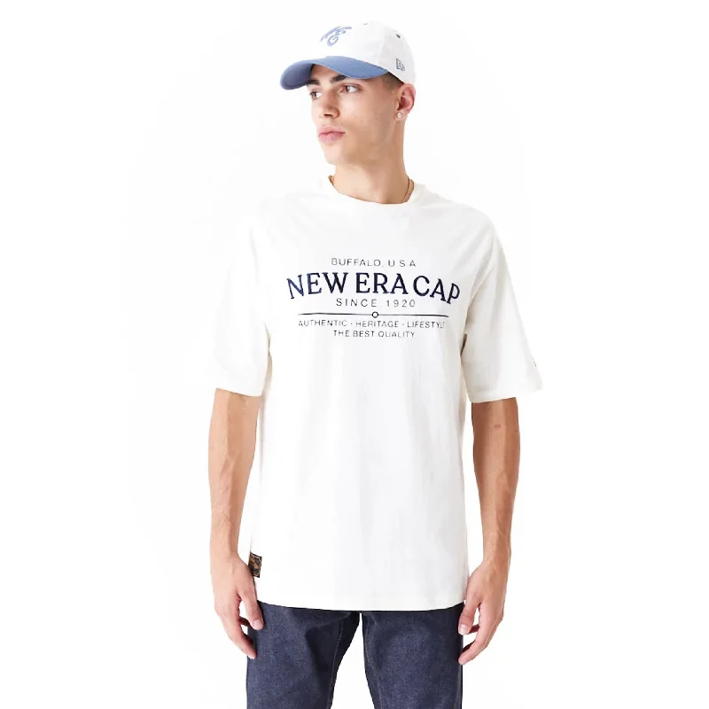 New Era Graphic White Oversized T-Shirt