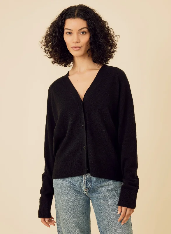 Sloane Cashmere Cardigan - Black