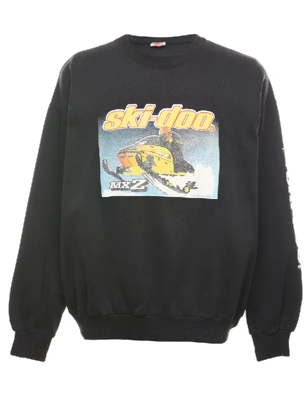 Black Ski-Doo Printed Sweatshirt - XL